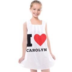 I Love Carolyn Kids  Cross Back Dress by ilovewhateva