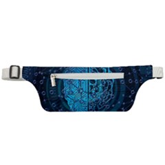 Artificial Intelligence Network Blue Art Active Waist Bag by Semog4