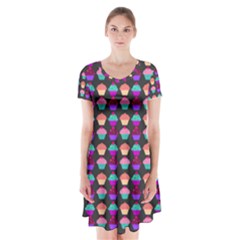 Pattern 207 Short Sleeve V-neck Flare Dress by GardenOfOphir