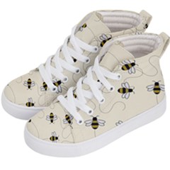 Insects Bees Digital Paper Kids  Hi-top Skate Sneakers by Semog4