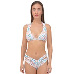 Background Pattern Texture Design Double Strap Halter Bikini Set by Semog4