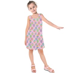 Egg Easter Eggs Pastel Digital Art Kids  Sleeveless Dress by Semog4