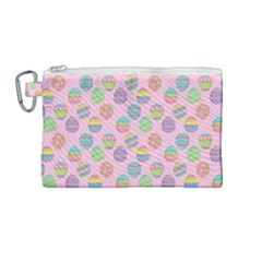 Egg Easter Eggs Pastel Digital Art Canvas Cosmetic Bag (medium) by Semog4