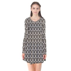 Pattern 228 Long Sleeve V-neck Flare Dress by GardenOfOphir