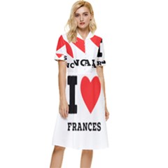 I Love Frances  Button Top Knee Length Dress by ilovewhateva