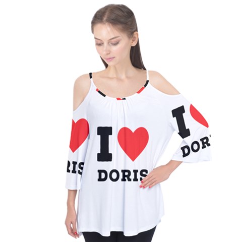 I Love Doris Flutter Tees by ilovewhateva
