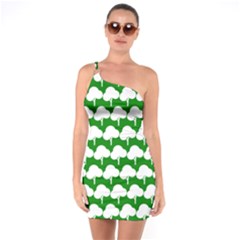 Tree Illustration Gifts One Soulder Bodycon Dress by GardenOfOphir