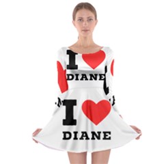 I Love Diane Long Sleeve Skater Dress by ilovewhateva