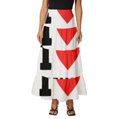 I Love Natalie Tiered Ruffle Maxi Skirt by ilovewhateva