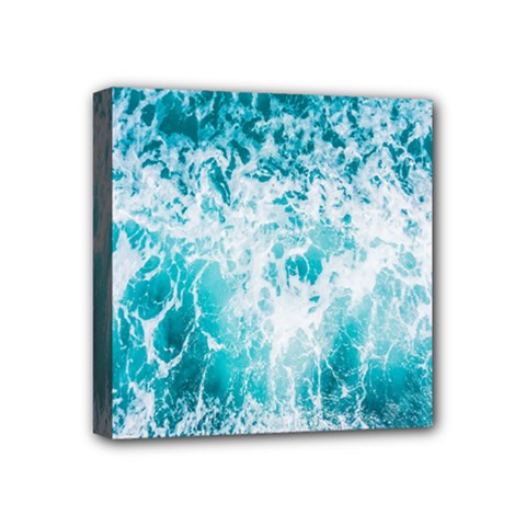Tropical Blue Ocean Wave Mini Canvas 4  X 4  (stretched) by Jack14