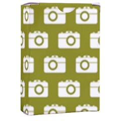 Modern Chic Vector Camera Illustration Pattern Playing Cards Single Design (rectangle) With Custom Box by GardenOfOphir
