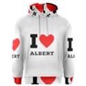 I love albert Men s Overhead Hoodie View1