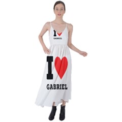 I Love Gabriel Tie Back Maxi Dress by ilovewhateva