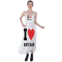I Love Bryan Tie Back Maxi Dress by ilovewhateva