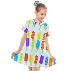 Background-29 Kids  Short Sleeve Shirt Dress by nateshop