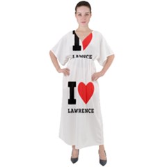 I Love Lawrence V-neck Boho Style Maxi Dress by ilovewhateva