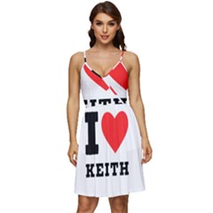 I Love Keith V-neck Pocket Summer Dress  by ilovewhateva