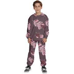 Feather Kids  Sweatshirt Set by nateshop