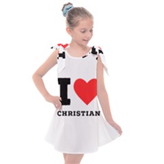 I Love Christian Kids  Tie Up Tunic Dress by ilovewhateva