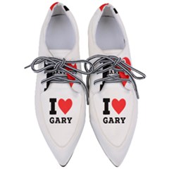 I Love Gary Pointed Oxford Shoes by ilovewhateva