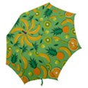 Fruit Tropical Pattern Design Art Hook Handle Umbrellas (Small) View2