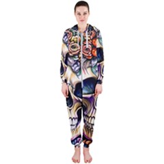 Skull Dead Hooded Jumpsuit (ladies) by GardenOfOphir