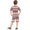 Print Pattern Design Vintage Kids  Tee and Shorts Set View2