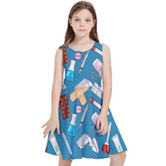 Medicine Pattern Kids  Skater Dress by SychEva