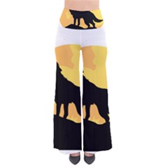Wolf Wild Animal Night Moon So Vintage Palazzo Pants by Semog4