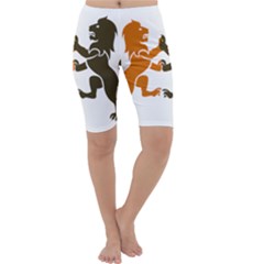 Lions Animals Wild Cats Cropped Leggings  by Semog4