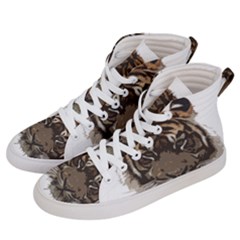 Tiger Comic Cartoon Animal Men s Hi-top Skate Sneakers by Semog4