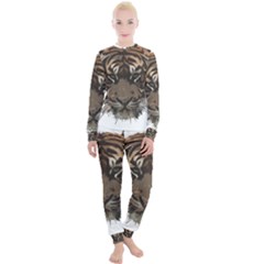 Tiger Comic Cartoon Animal Women s Lounge Set by Semog4
