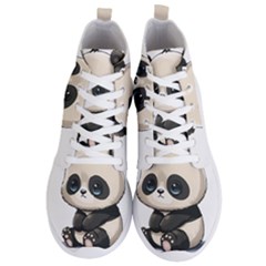 Cute Panda Bear Animal Cartoon Men s Lightweight High Top Sneakers by Semog4