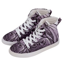 Hippopotamus Animal Wildlife Hippo Men s Hi-top Skate Sneakers by Semog4