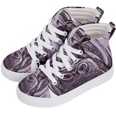 Hippopotamus Animal Wildlife Hippo Kids  Hi-top Skate Sneakers by Semog4