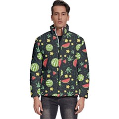 Watermelon Berries Patterns Pattern Men s Puffer Bubble Jacket Coat by Semog4
