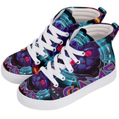 Gamer Life Kids  Hi-top Skate Sneakers by minxprints