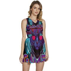 Gamer Life Sleeveless High Waist Mini Dress by minxprints