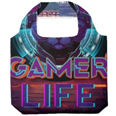 Gamer Life Foldable Grocery Recycle Bag by minxprints