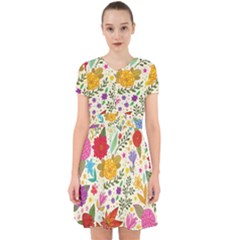 Colorful Flowers Pattern Abstract Patterns Floral Patterns Adorable In Chiffon Dress by Semog4