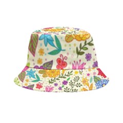 Colorful Flowers Pattern Abstract Patterns Floral Patterns Inside Out Bucket Hat by Semog4