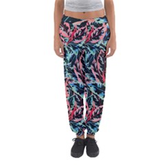 Leaves Leaf Pattern Patterns Colorfur Women s Jogger Sweatpants by Semog4