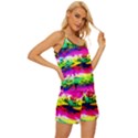 Waves Of Color Satin Pajama Short Set View3