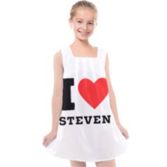 I Love Steven Kids  Cross Back Dress by ilovewhateva