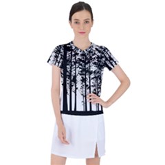Trees Forest Woods Woodland Trunk Women s Sports Top by Jancukart