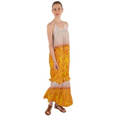 Beer Texture Drinks Texture Cami Maxi Ruffle Chiffon Dress by Semog4