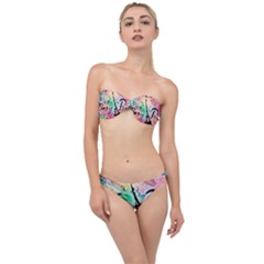 From Paris Abstract Art Pattern Classic Bandeau Bikini Set by Semog4
