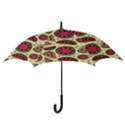 Watermelon Pattern Slices Fruit Hook Handle Umbrellas (Small) View3