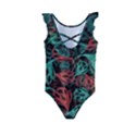 Flower Patterns Ornament Pattern Kids  Frill Swimsuit View2