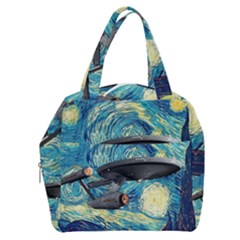 Star Trek Starship The Starry Night Van Gogh Boxy Hand Bag by Semog4